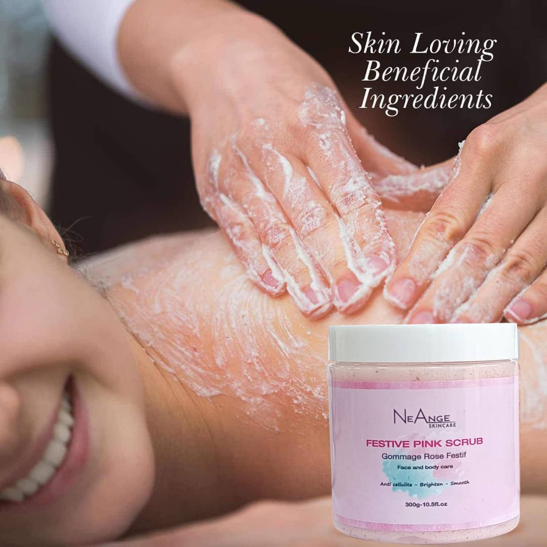 festive pink scrub 500g